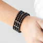 Stacked To The Top - Black - Paparazzi Bracelet Image