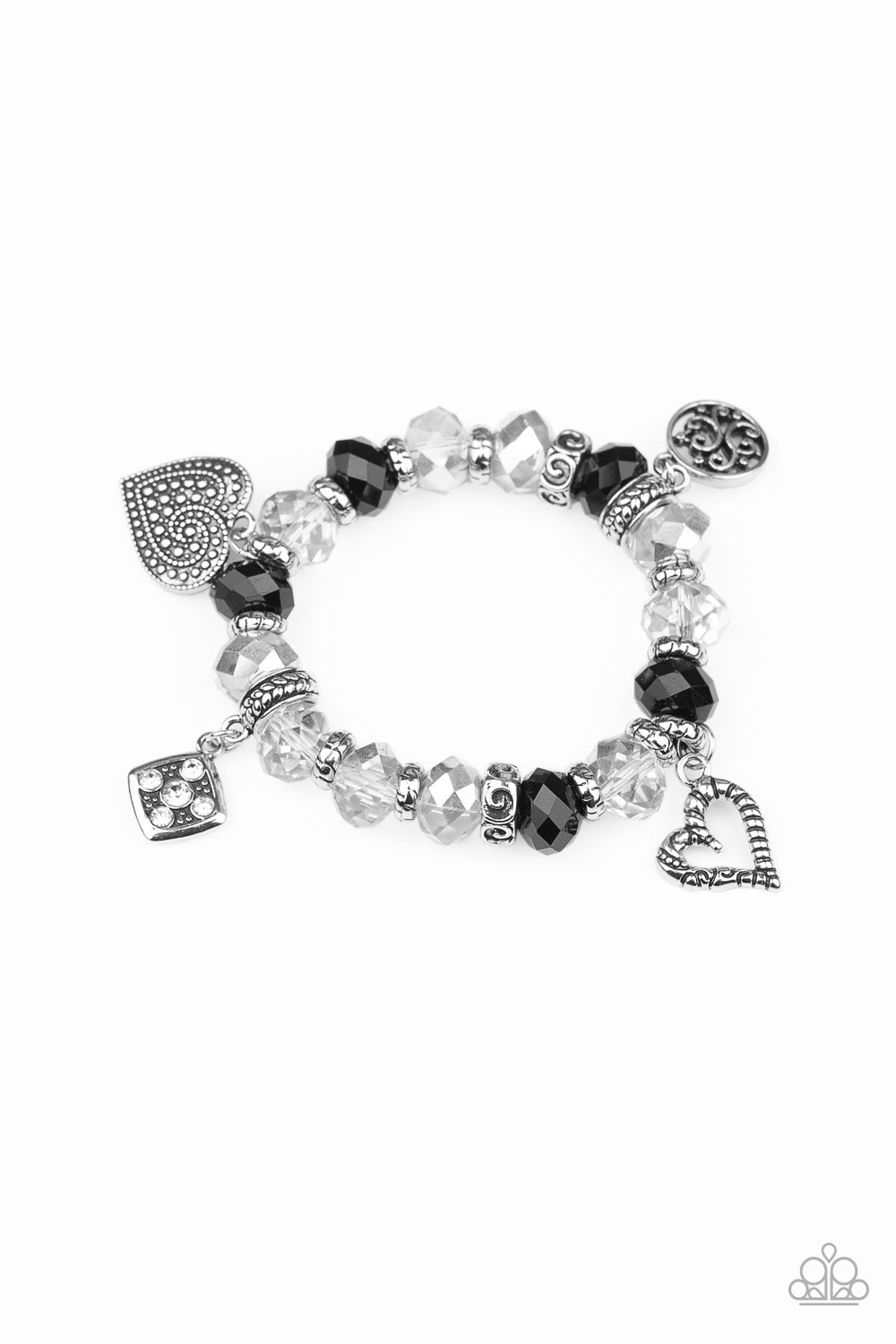 Paparazzi Bracelet ~ Fabulously Flirty - Black