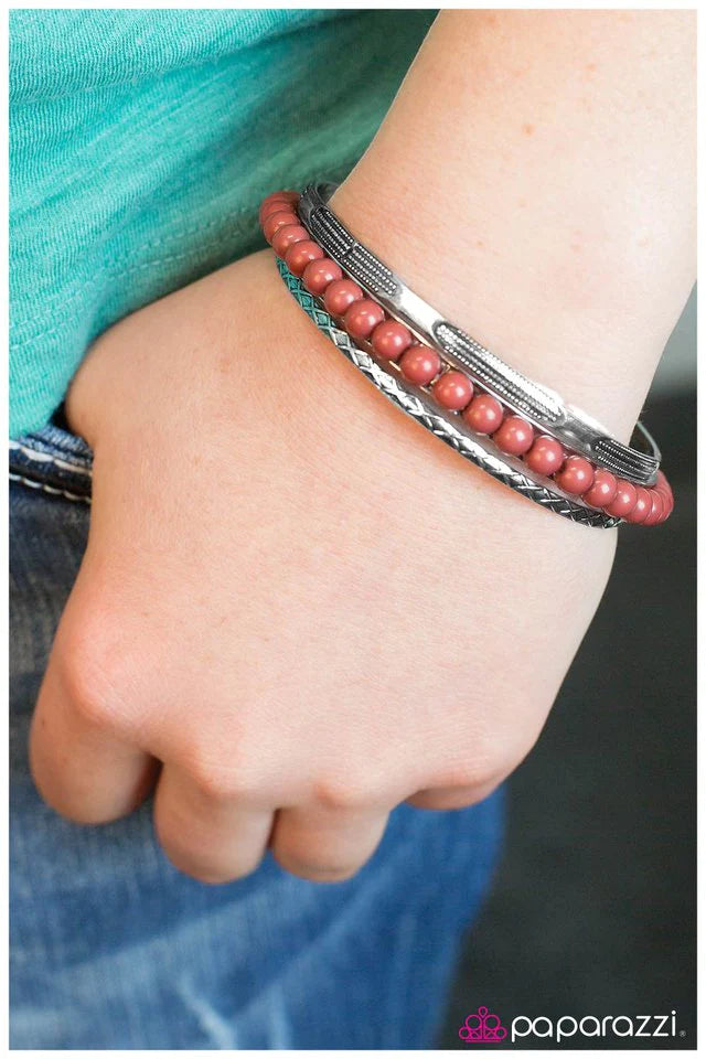 Paparazzi Bracelet ~ Maverick - Red