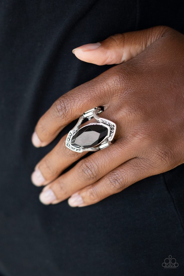 Leading Luster - Black - Paparazzi Ring Image