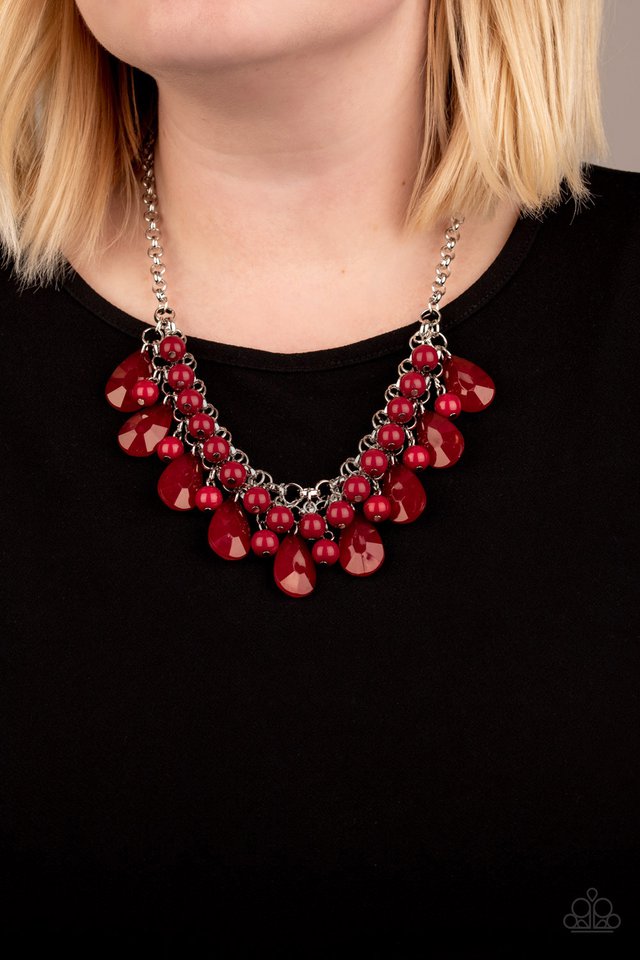 Endless Effervescence - Red - Paparazzi Necklace Image