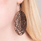 Way Out of Line - Copper - Paparazzi Earring Image