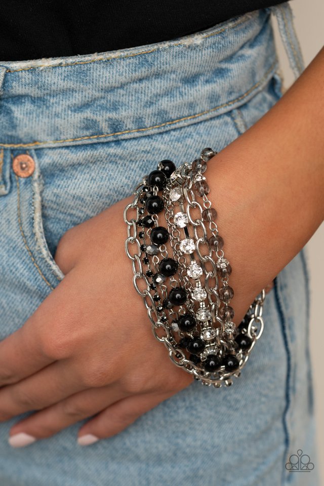 Heiress Hustle - Black - Paparazzi Bracelet Image