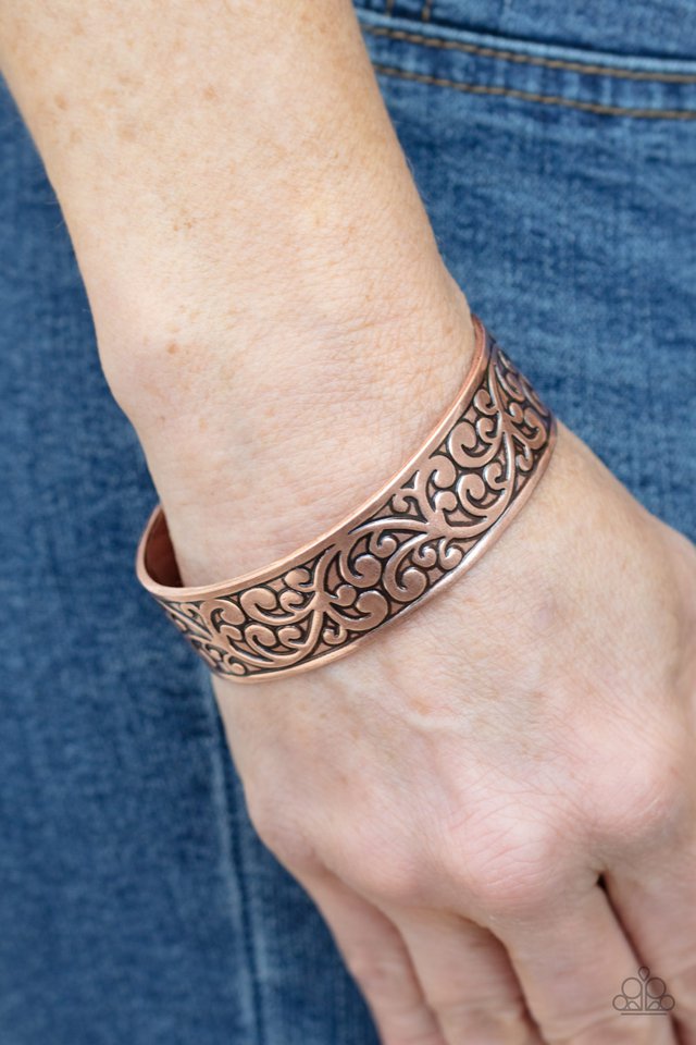 Read The VINE Print - Copper - Paparazzi Bracelet Image