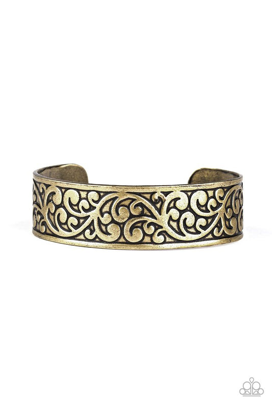 Read The VINE Print - Brass - Paparazzi Bracelet Image