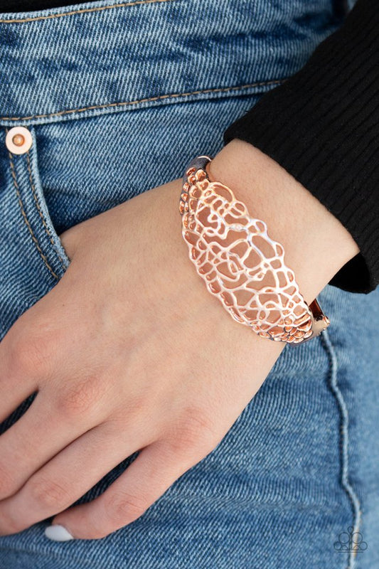 Airy Asymmetry - Rose Gold - Paparazzi Bracelet Image