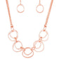 Asymmetrical Adornment - Copper - Paparazzi Necklace Image