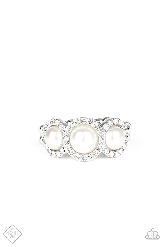 Paparazzi Ring ~ Shut The Front DIOR! - White