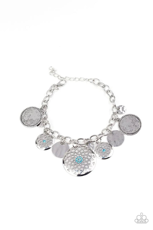 Paparazzi Bracelet ~ Trinket Tranquility - Blue