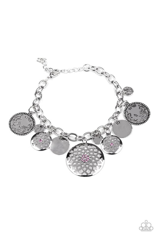 Trinket Tranquility - Pink - Paparazzi Bracelet Image