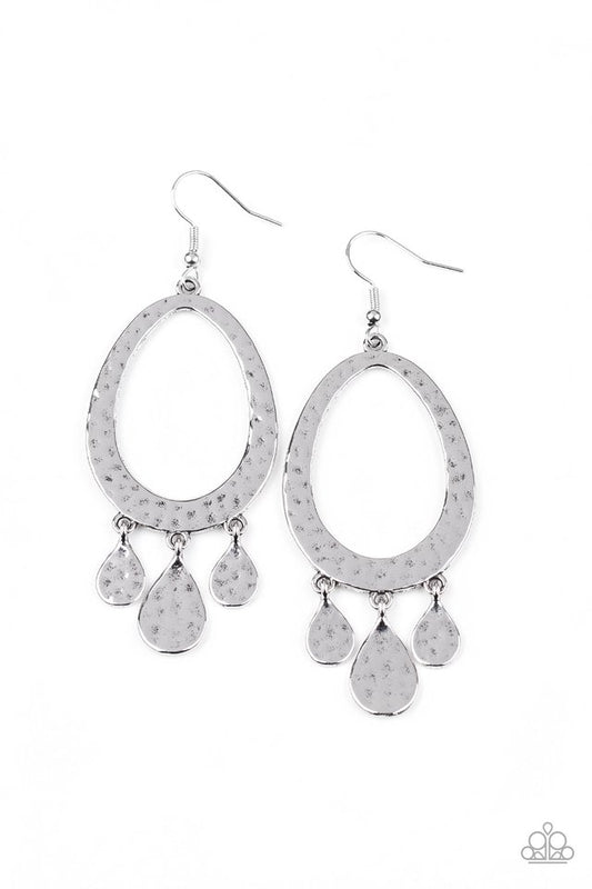 Taboo Trinket - Silver - Paparazzi Earring Image