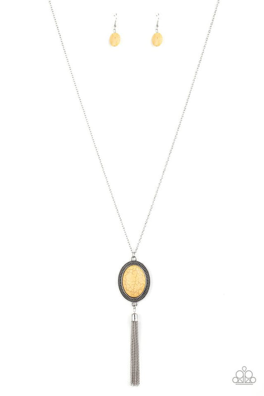 Nomadic Dramatics - Yellow - Paparazzi Necklace Image