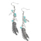 Paparazzi Earring ~ Find Your Flock - Blue - Fashion Fix Aug2020