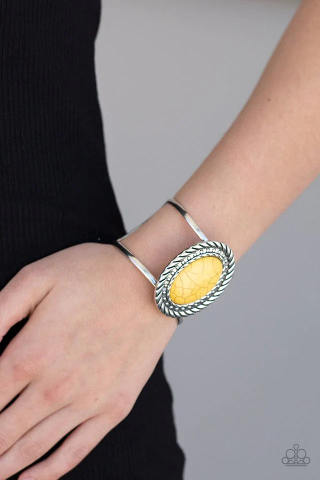 Paparazzi Bracelet ~ Desert Aura - Yellow