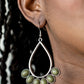 Stone Sky - Green - Paparazzi Earring Image
