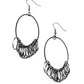 Halo Effect - Black - Paparazzi Earring Image