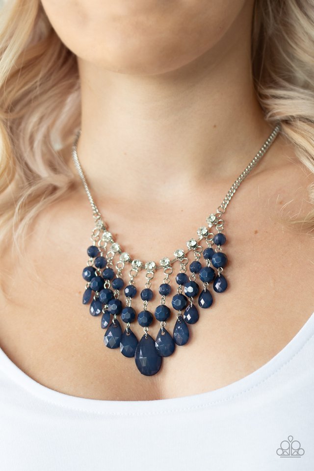 Social Network - Blue - Paparazzi Necklace Image