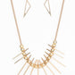 Fully Charged - Gold - Paparazzi Necklace Image