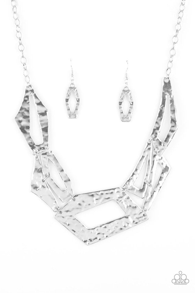 Break The Mold - Silver - Paparazzi Necklace Image