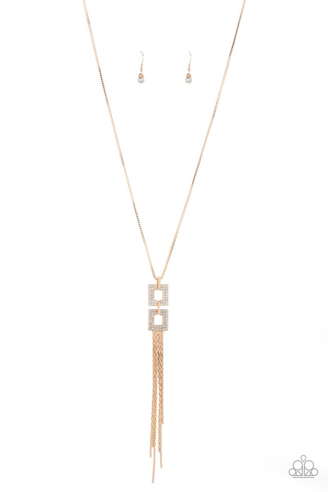 Times Square Stunner - Gold - Paparazzi Necklace Image
