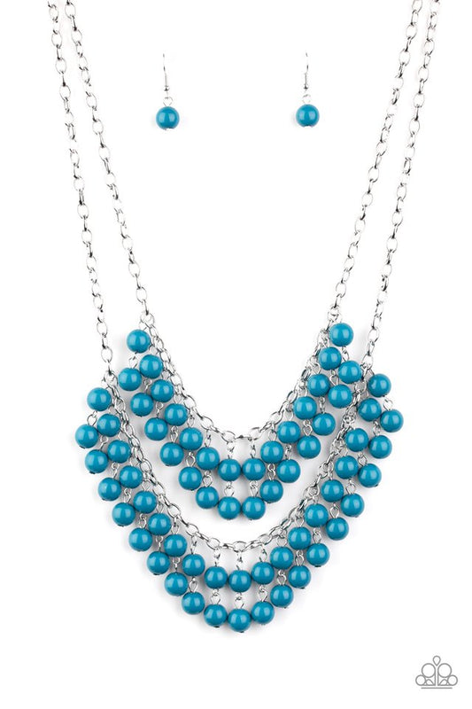 Bubbly Boardwalk - Blue - Paparazzi Necklace Image