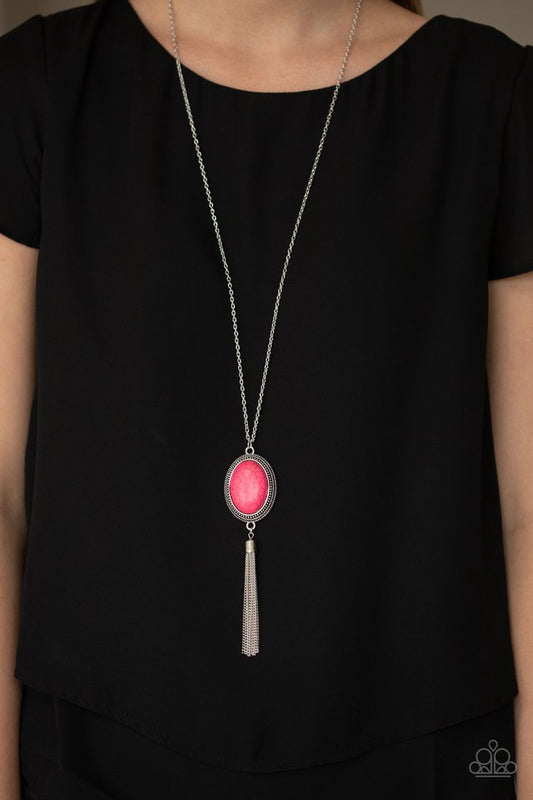 Nomadic Dramatics - Pink - Paparazzi Necklace Image