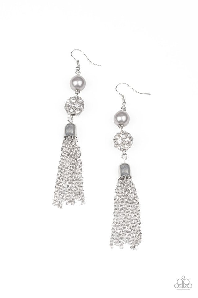 High Roller Radiance - Silver - Paparazzi Earring Image