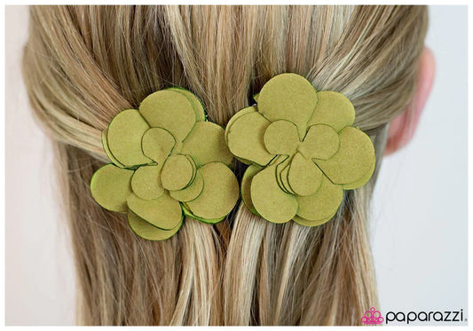 Paparazzi Hair Accessories ~ Canterbury Bells - Green