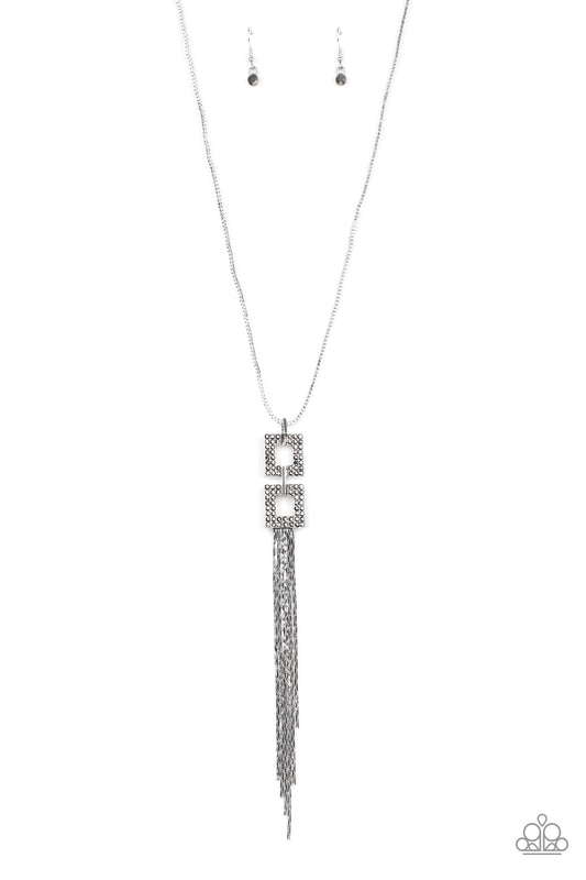 Paparazzi Necklace ~ Times Square Stunner - Silver