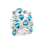 Glitter Flirt - Blue - Paparazzi Ring Image