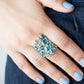 Glitter Flirt - Blue - Paparazzi Ring Image