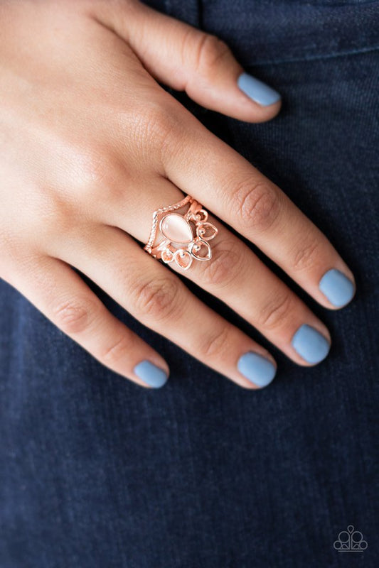 Serene Scene - Rose Gold - Paparazzi Ring Image