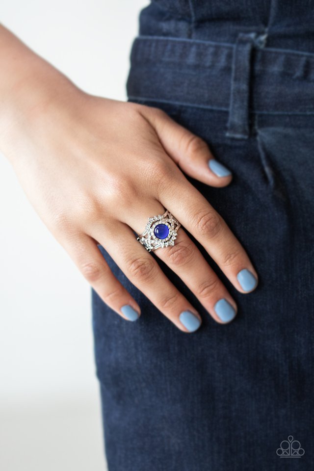 Decadently Dreamy - Blue - Paparazzi Ring Image