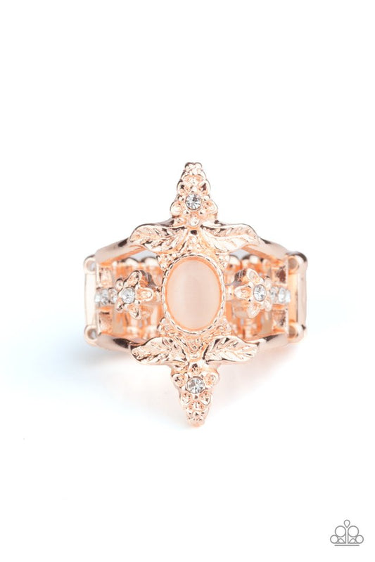 Fleur de Fancy - Rose Gold - Paparazzi Ring Image