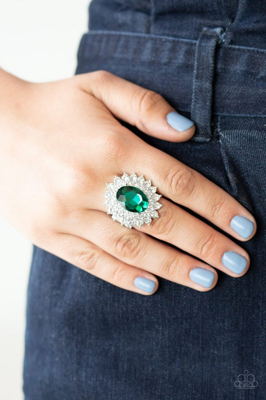 Secret Garden Glow - Green - Paparazzi Ring Image