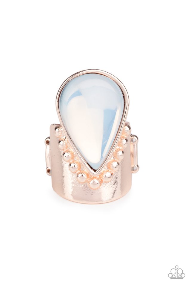 Opal Mist - Rose Gold - Paparazzi Ring Image