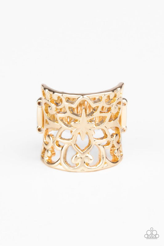 Guru Garden - Gold - Paparazzi Ring Image