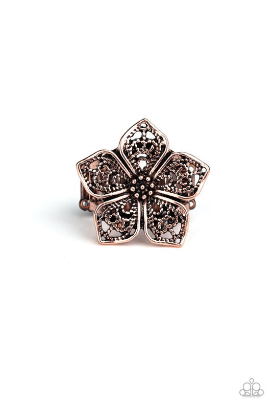 Full Bloom Fancy - Copper - Paparazzi Ring Image