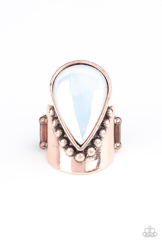 Opal Mist - Copper - Paparazzi Ring Image