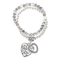 Paparazzi Bracelet ~ Think With Your Heart - Silver