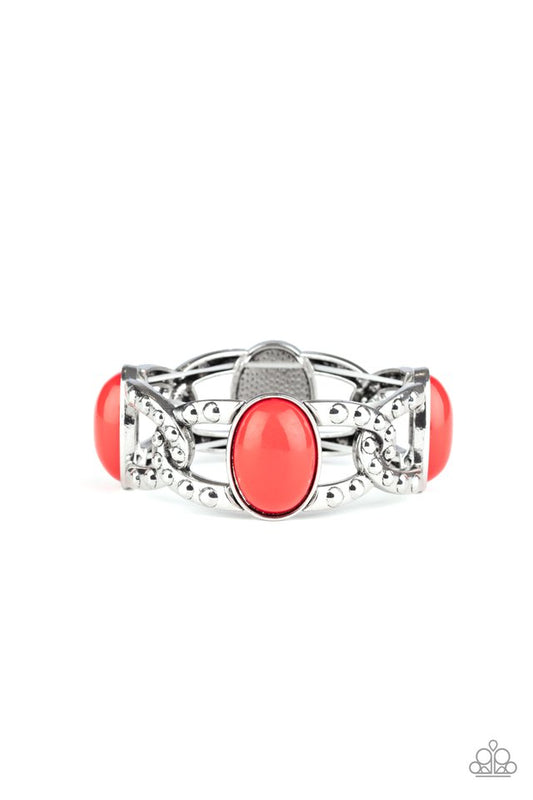 Dreamy Gleam - Red - Paparazzi Bracelet Image