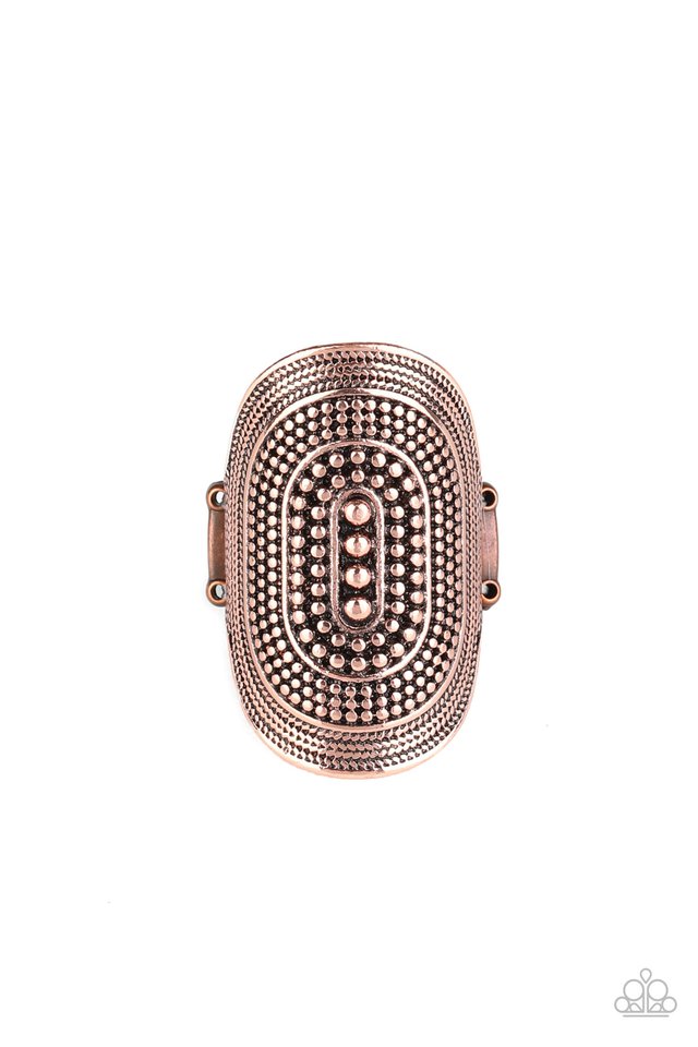 Dotted Decor - Copper - Paparazzi Ring Image