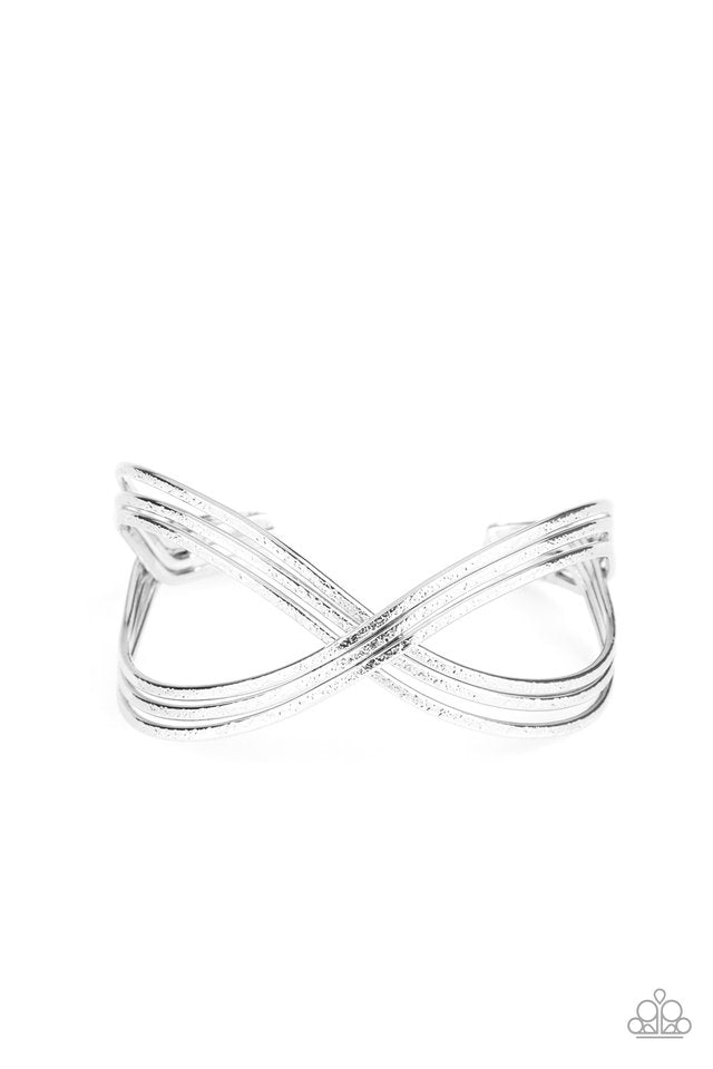 Infinitely Iridescent - Silver - Paparazzi Bracelet Image