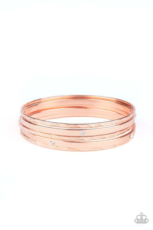 Be There With Baubles On - Copper - Paparazzi Bracelet Image