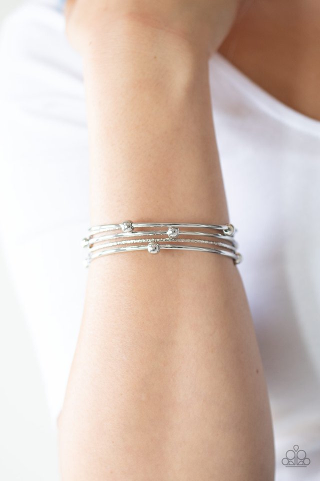 Stellar Orbit - Silver - Paparazzi Bracelet Image