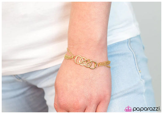 Paparazzi Bracelet ~ Infinite Thrills - Gold