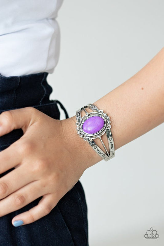 Very TERRA-torial - Purple - Paparazzi Bracelet Image