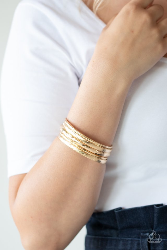 Basic Bauble - Gold - Paparazzi Bracelet Image