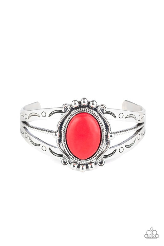 Very TERRA-torial - Red - Paparazzi Bracelet Image