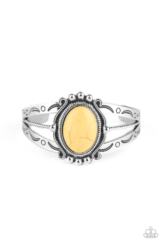 Very TERRA-torial - Yellow - Paparazzi Bracelet Image